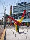 Needle line and node in Cadorna square Milan