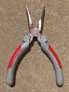 Needle-Nose Pliers Open Jaws Royalty Free Stock Photo