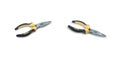 Needle Nose Pliers on a white background,with clipping path Royalty Free Stock Photo