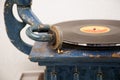 Needle old gramophone. Old retro music