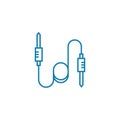 Needle plugs linear icon concept. Needle plugs line vector sign, symbol, illustration.