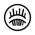 Needle set icon line symbol in outline trendy style