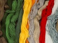 Needlecraft embroidery threads Royalty Free Stock Photo