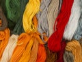 Needlecraft embroidery threads Royalty Free Stock Photo