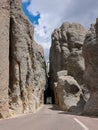 Needles Eye Tunnel in Custer State Park, Custer, South Dakota Royalty Free Stock Photo