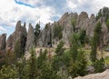 Needles Eye Tunnel and Needles Highway in Custer State Park, Custer, South Dakota Royalty Free Stock Photo