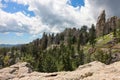 Needles Eye Tunnel and Needles Highway in Custer State Park, Custer, South Dakota Royalty Free Stock Photo