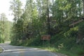 Needles Highway scenic drive, South Dakota Royalty Free Stock Photo