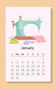 Needlework calendar January 2023