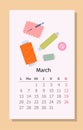 Needlework calendar March 2023