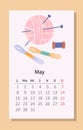 Needlework calendar May 2023