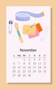 Needlework calendar November 2023