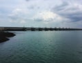 Neeltje Jans storm surge barrier Royalty Free Stock Photo