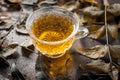 Neem tea with leaves on a wooden surface is Immune Boosting - Neem leaf tea is a good immune boosting agent that works well to kee