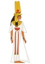 Nefertiti , figure of ancient egypt god Royalty Free Stock Photo