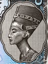 Nefertiti a portrait from Egyptian money