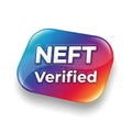 Neft verified emblem guaranteeing secure financial transactions for customers Royalty Free Stock Photo