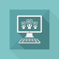 Negation crowd - Vector icon for computer website or application
