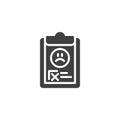 Negative feedback rate vector icon Royalty Free Stock Photo