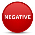Negative special red round button