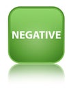 Negative special soft green square button