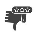 Negative Review Icon Image. Royalty Free Stock Photo