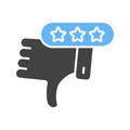 Negative Review Icon Image. Royalty Free Stock Photo