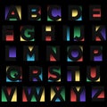 Negative Space Colorful Typography Design