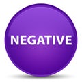 Negative special purple round button