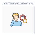 Negative symptoms color icon