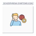 Negative symptoms color icon