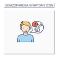 Negative symptoms color icon