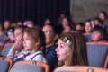 Negev, Beer-Sheva, Israel - Children - the audience in the concert hall with gray chairs
