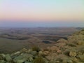 Negev desert in Machtesh Ramon Royalty Free Stock Photo