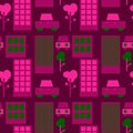 Neghborhood streets seamless pattern