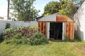 Neglected Backyard & Shed Royalty Free Stock Photo