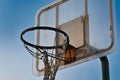 Neglected Basketball Hoop Royalty Free Stock Photo