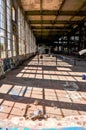 Neglected Shadows: Old Power House Royalty Free Stock Photo