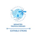 Neglected tropical diseases concept icon