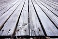 Neglected wooden deck Royalty Free Stock Photo