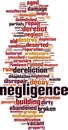 Negligence word cloud Royalty Free Stock Photo
