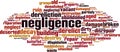 Negligence word cloud Royalty Free Stock Photo
