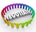 Negotiate 3d People Compromise Discussing Agreement Consensus Ap Royalty Free Stock Photo