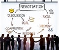 Negotiation Cooperation Discussion Collaboration Contract Concep Royalty Free Stock Photo