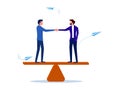 Negotiation. Partnership agreement for perfect benefits. handshake of successful business people Royalty Free Stock Photo