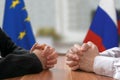 Negotiation of Russia and European Union. Statesman or politicians.