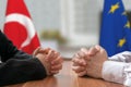 Negotiation of Turkey and European Union. Statesman or politicians.