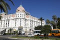 The Negresco Hotel with its bright color facade