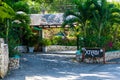 Xtabi Resort on the cliffs of the Jamaican west coast tourism city, west end Negril Jamaica. Royalty Free Stock Photo