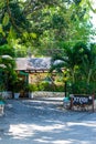 Xtabi Resort on the cliffs of the Jamaican west coast tourism city, west end Negril Jamaica Royalty Free Stock Photo